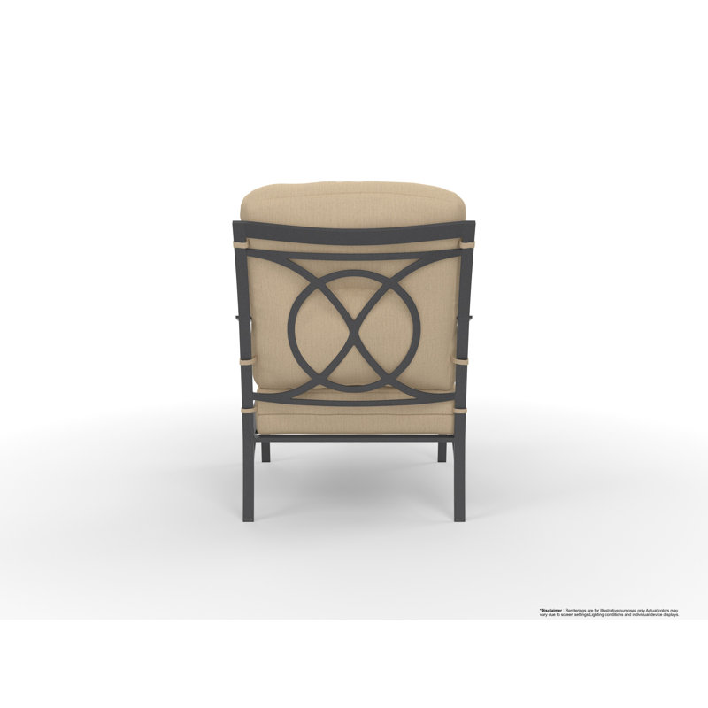Pasadera Outdoor Lounge Chair, Trax Sequoia, Carbon Black