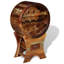 Agetina Floor Wine Bottle Rack Brown