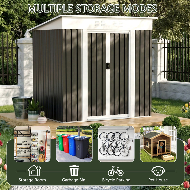 Remise de jardin 6 x 4 pi pour patio