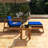 Outdoor Acacia Wood Sofa Set With Ottoman And Table-1537352128