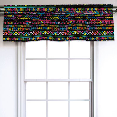 Sateen Ruffled Window Valance