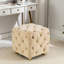 Beige avec espace dissimulé - exquis et pratique. Structure en bois, velours doux. Pour la chambre à coucher Tabouret rembourré Confortable et tendance. Entrée-963629599