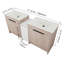Armoire de salle de bain autoportante polyvalente avec des caractéristiques avancées et un design élégant-1451640305-1451640304-1451640315