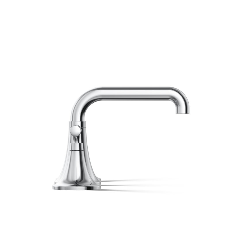Tone Widespread Bathroom Sink Faucet, Three-Hole Bathroom Faucet with Clicker Drain, 1.2 GPM, Polished Chrome