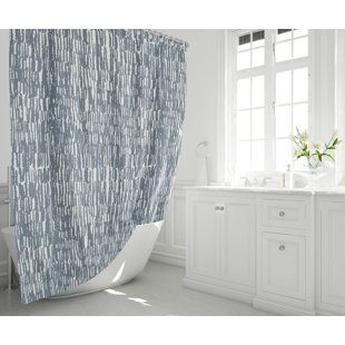 Tartan Block Ultra-Thin Lightweight Shower Curtain