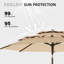 Parasol avec manivelle Lella Market-627977883
