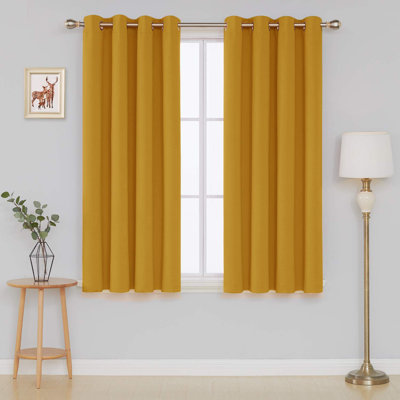 Jeffro Pair of Eyelet Blackout Curtain Panels