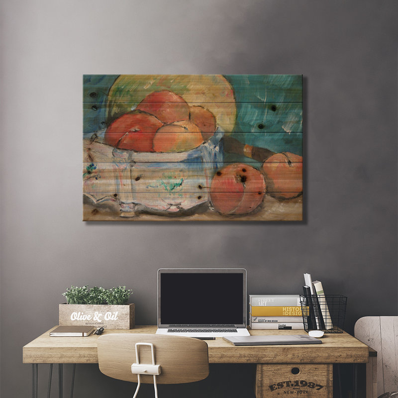" Fruit Bowl " by Paul Cezanne, 26" W x 18" H