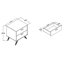 Table de chevet 2 tiroirs Caden Sheldon