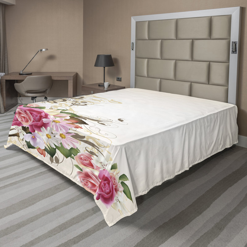 Microfiber No Pattern And Not Solid Color Flat Sheet, Full
