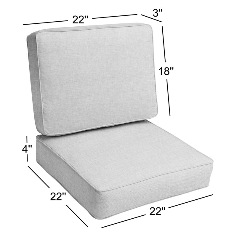 Dauntsey Indoor/Outdoor Sunbrella Seat/Back Cushion