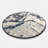 Dramatic Marble Vein Round Bath Rug