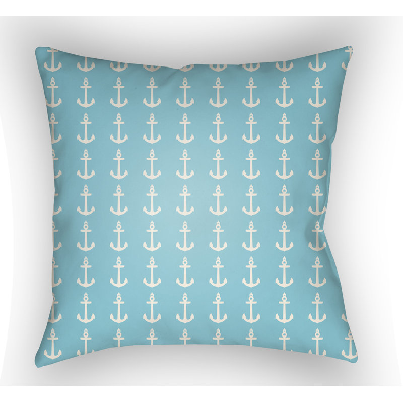 Carolina Coastal Outdoor Throw Pillow, 18" H x 18" W x 4" D, Pink