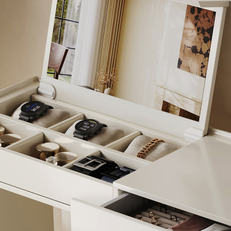 Commode à bascule de style crème