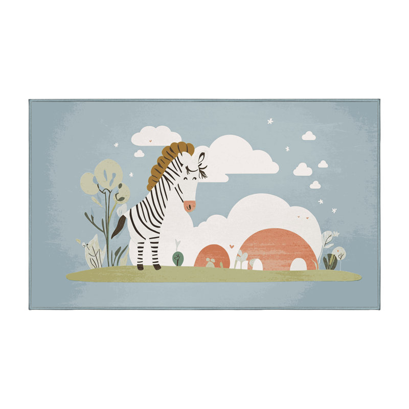 Tapis pour enfants East Urban Home, Rectangle 7 pi x 9 pi