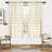 Chintan 8 Panels Buffalo Checkered Light Filtering Semi-Sheer Curtains-939170369-939170749