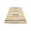 Tapis moderne touffeté à la main multicolore à rayures 5 x 8