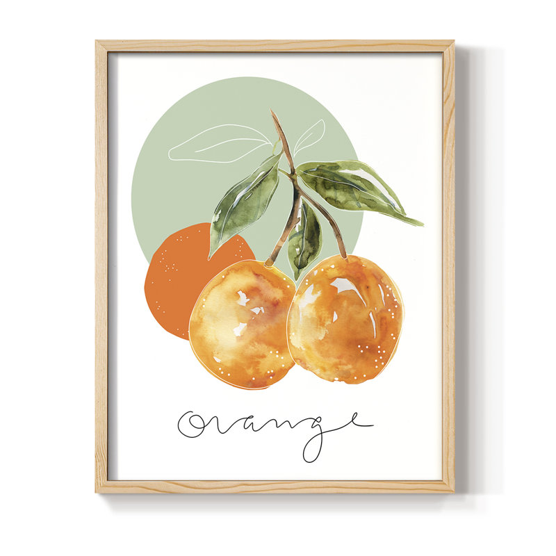 " Orange ", Natural, 30" H x 24" W