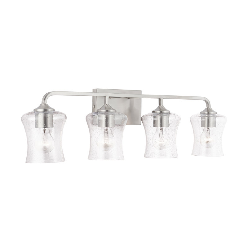 Éclairage pour meuble-lavabo à intensité variable Reeves, Nickel brossé, 4