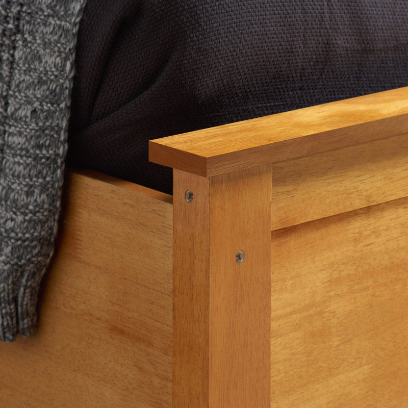 Ottoman Storage Bed With Sprung Mattress, Single (3'), Oak