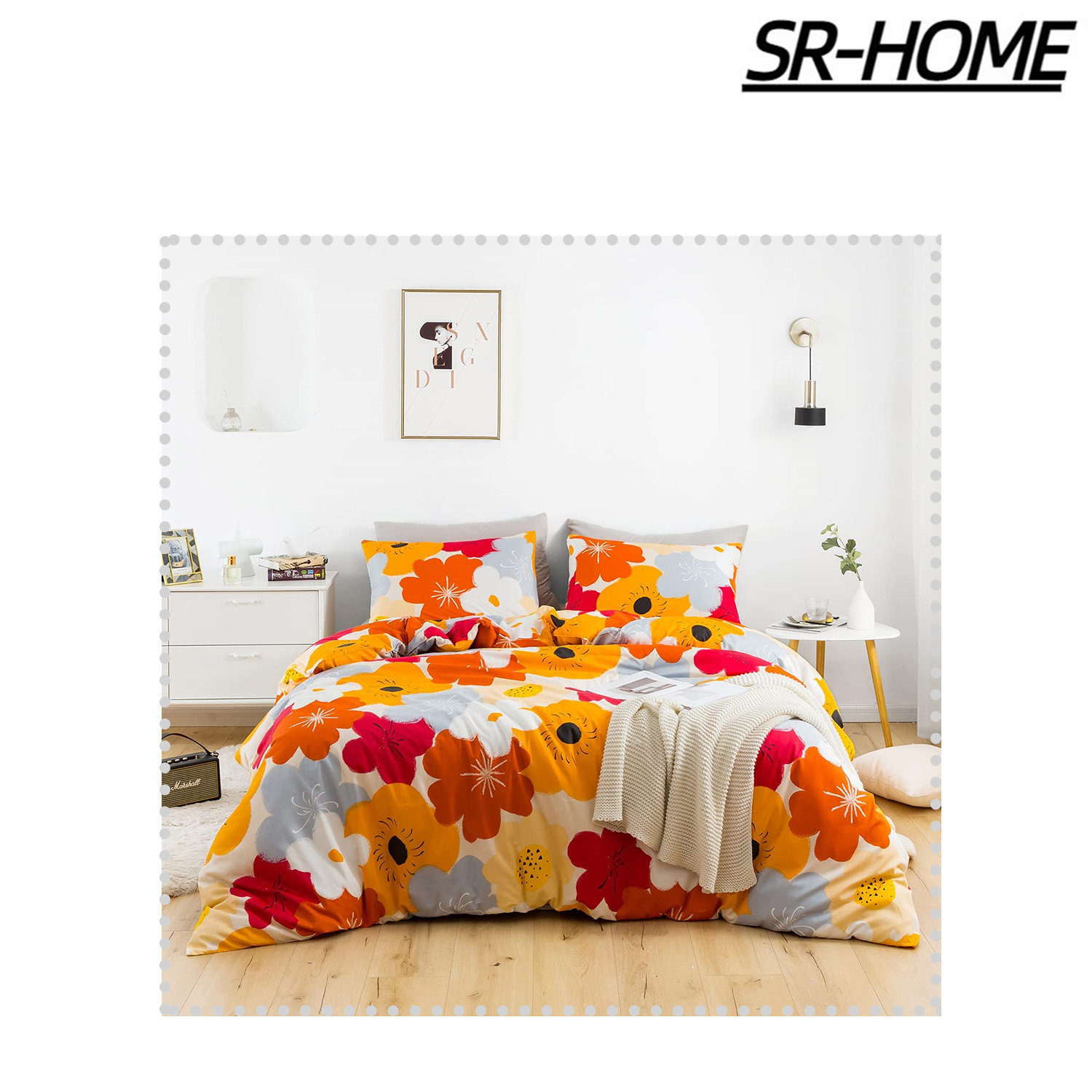 SR-HOME Cotton Floral Duvet Cover Set - Wayfair Canada