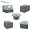 Ensemble de canapé modulaire d'extérieur 10 pièces 10 pièces pour configuration personnalisable-660169610-660169609