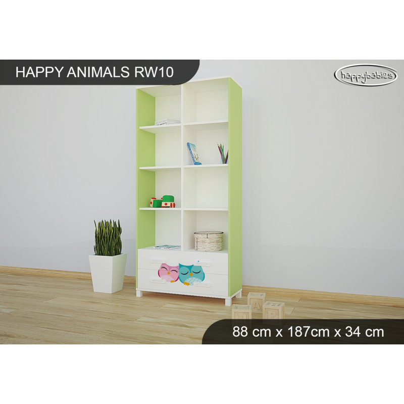 187cm H X 88cm W Animals Kids Cube, Green