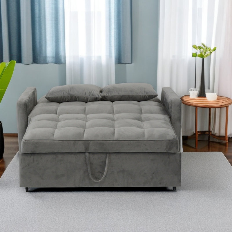 Canapé-lit convertible Modern 1 3, canapé-lit futon en tissu avec lit gigogne et canapé-lit