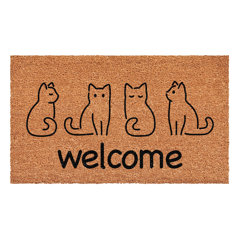 Paillasson Sassy Cats, L 24 po x L 36 po