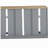 Modern Farmhouse Buffet Cabinet, Sideboard with 2 Drawers and Elegant Glass Door Cabinets