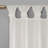 Floral Embellished Cuff Tab Top Solid Curtain Panel(Only 1 Pc Panel)-1664970285-1664970281