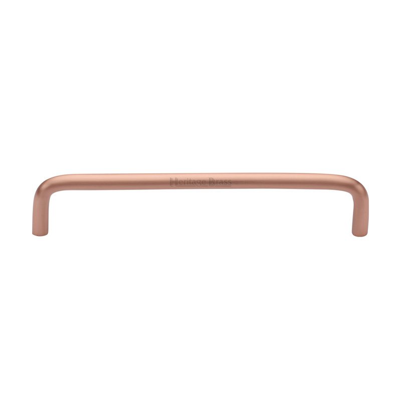 Heritage Brass Heritage Cabinet Pull Wire Design, Satin Rose Gold, 16cm L x  0.8cm W