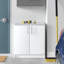 Armoire de rangement simple Watse 32 po avec 1 tablette réglable, armoire de rangement avec portes, armoire de salle de bain P 18 po x l 32 po x H 36 po, Watse-1997065615