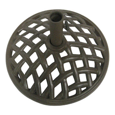  Brookfield 19 Inch Cast Iron Umbrella Base, Espresso