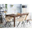 Laisha Solid Wood Base Dining Table-90480643-90480644