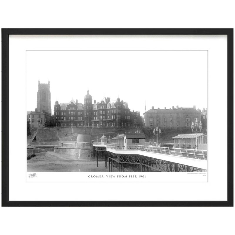Cromer, View From Pier 1901 by Francis Frith - Single Picture Frame Print, 60cm H x 80cm W x 2.3cm D