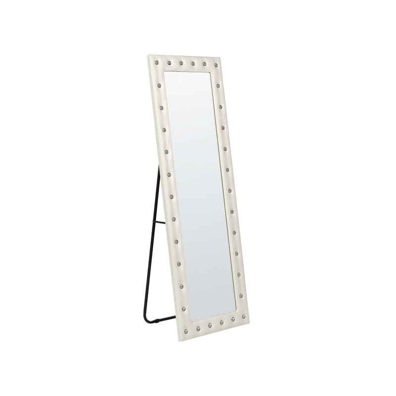 Aimee-Louise Flat Floor Mirror, White