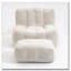 Fauteuil à billes rembourré avec repose-pieds-2063047330