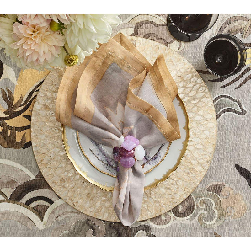 Sea Stone Napkin Ring, Pink