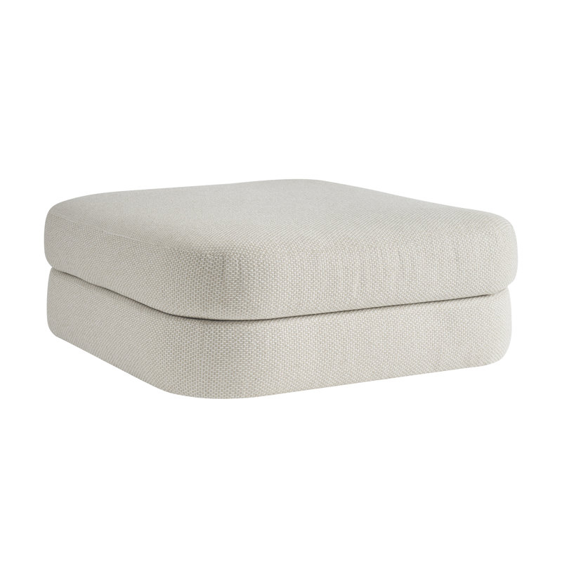Carmela Bumper Ottoman, Ivory
