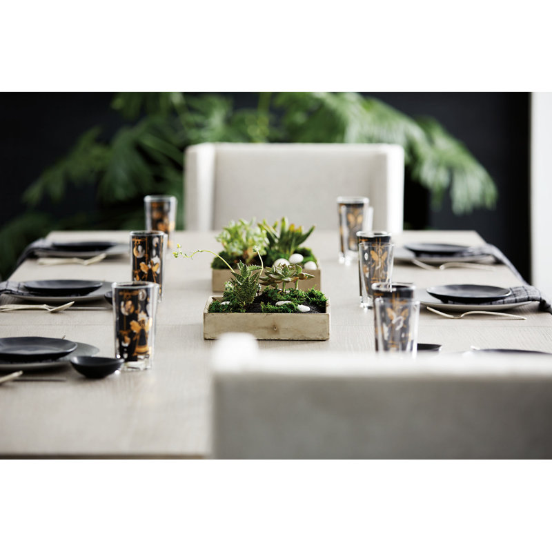 Linea Solid Wood Dining Table, Gray