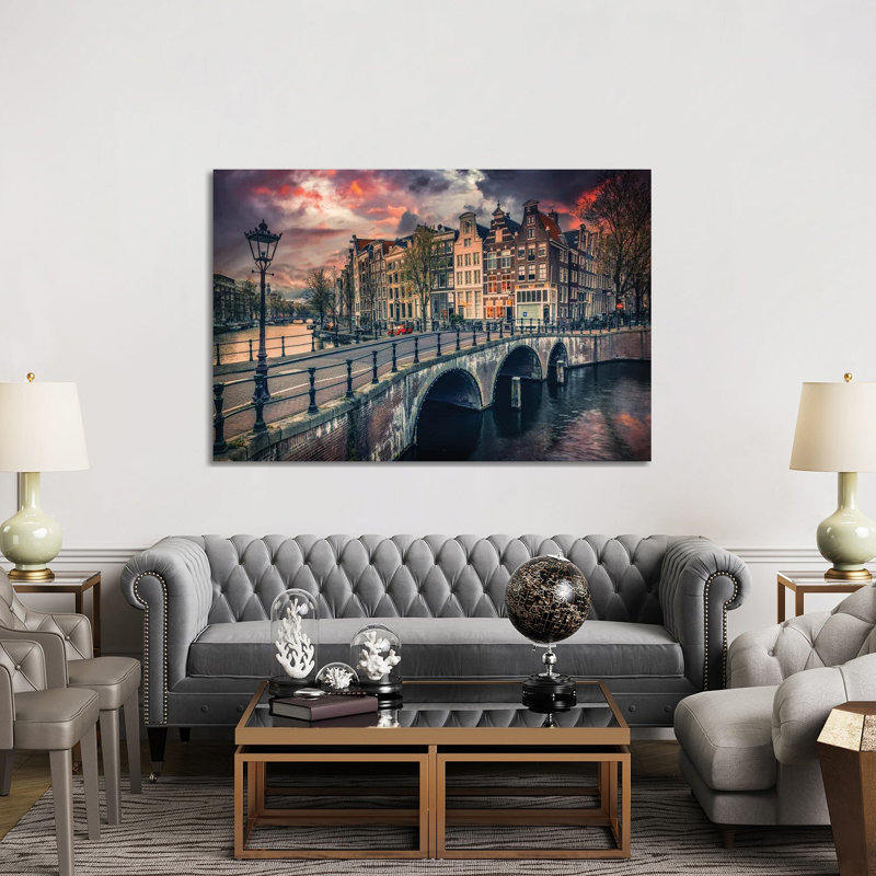 Amsterdam by Adrian Popan - Wrapped Canvas Print, 152.5 cm H x 101.5 cm W