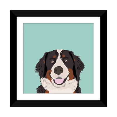 Bernese Mountain Dog, impression sur toile tendue