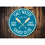 Enseigne en aluminium Saltwater Canoe Club-58289140