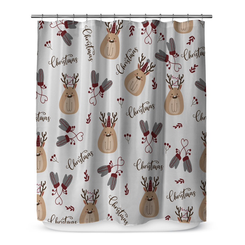 Blumer Shower Curtain, 70" H x 71" W