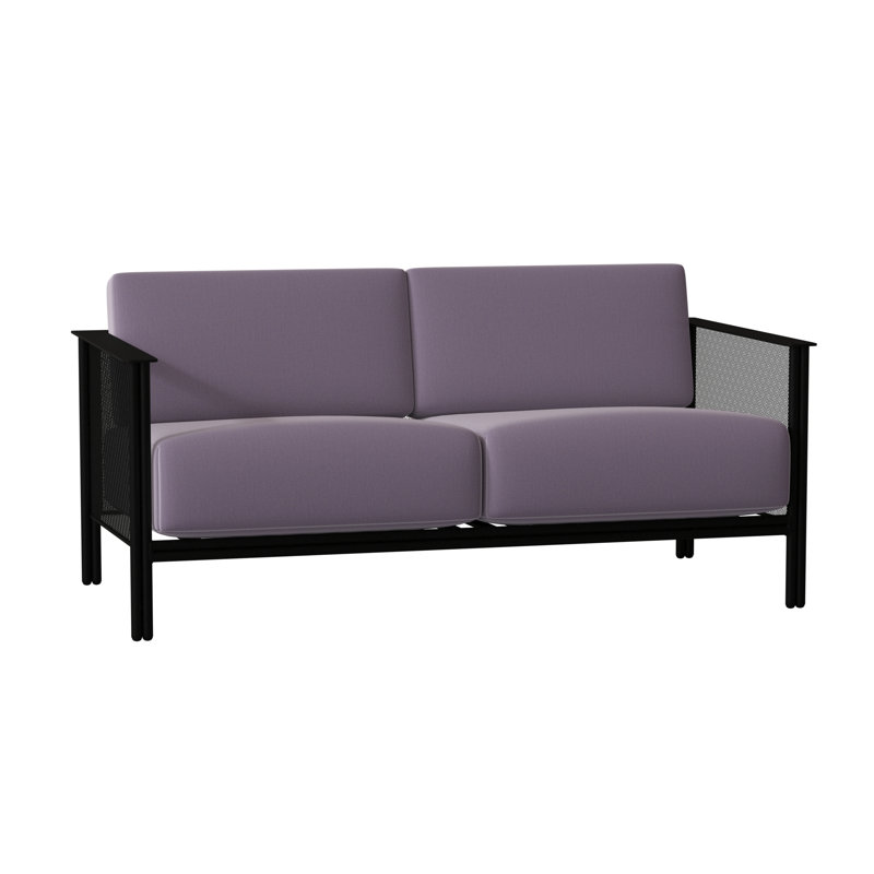 Jax Outdoor 2 - Seat Loveseat, Canvas Bird's Eye Sunbrella® Canvas, Textured Black