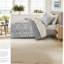 - Ensemble de literie simple TG, ensemble de draps en polyester gris, maison moderne