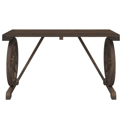 Oakton 2 - Person Wood Patio Dining Set with Rectangular Table