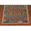 Tapis de salon multicolore en laine Kilim 7 x 10