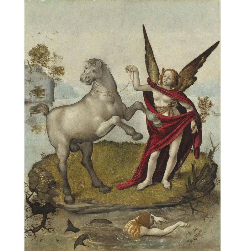 "Allegory" par Piero Di Cosimo - Art mural sur toile tendue avec châssis, H 24 po x l 17 po
